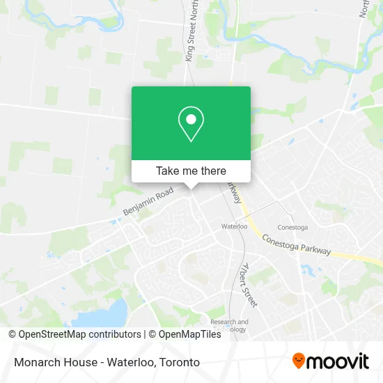 Monarch House - Waterloo map