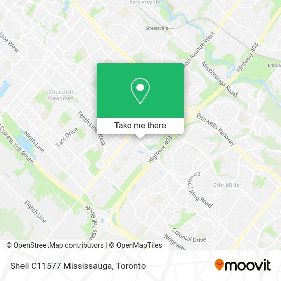 Shell C11577 Mississauga map
