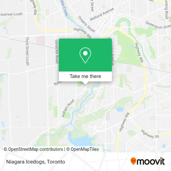 Niagara Icedogs map