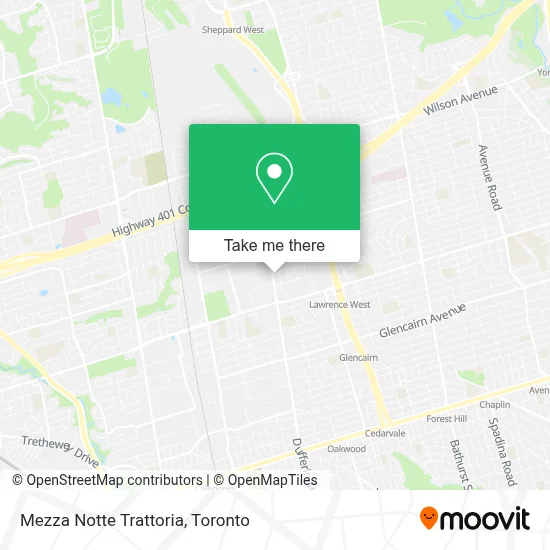 Mezza Notte Trattoria map