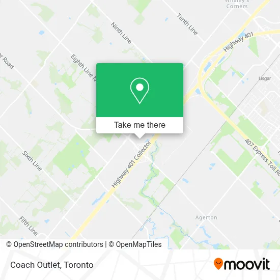 Coach Outlet map