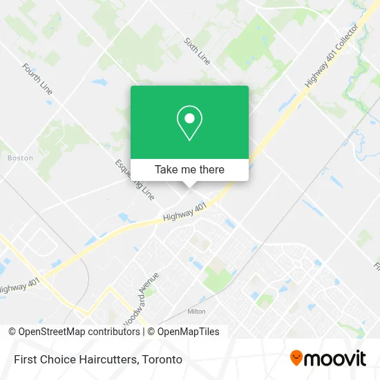 First Choice Haircutters map