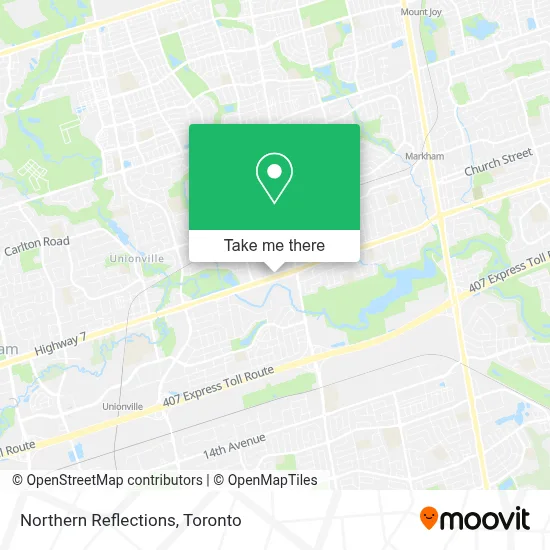 Northern Reflections map