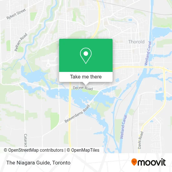 The Niagara Guide map