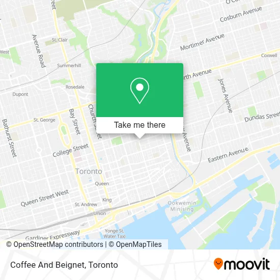 Coffee And Beignet map