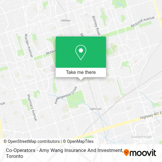 Co-Operators - Amy Wang Insurance And Investment map
