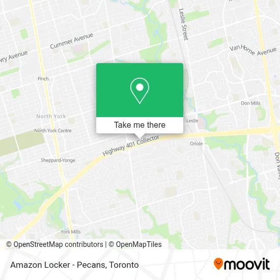 Amazon Locker - Pecans map