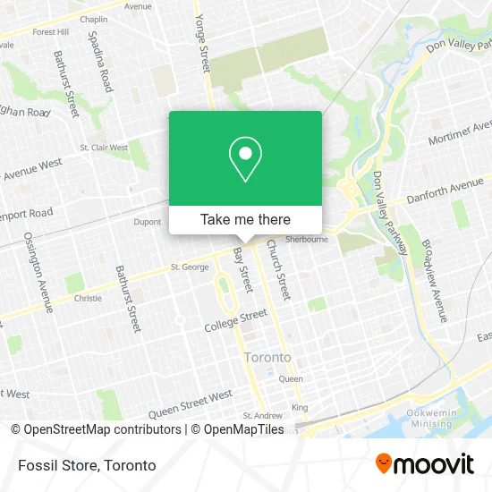 Fossil Store map