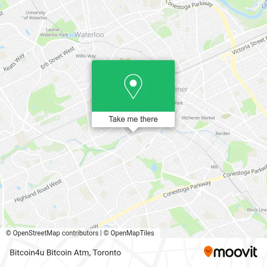 Bitcoin4u Bitcoin Atm map