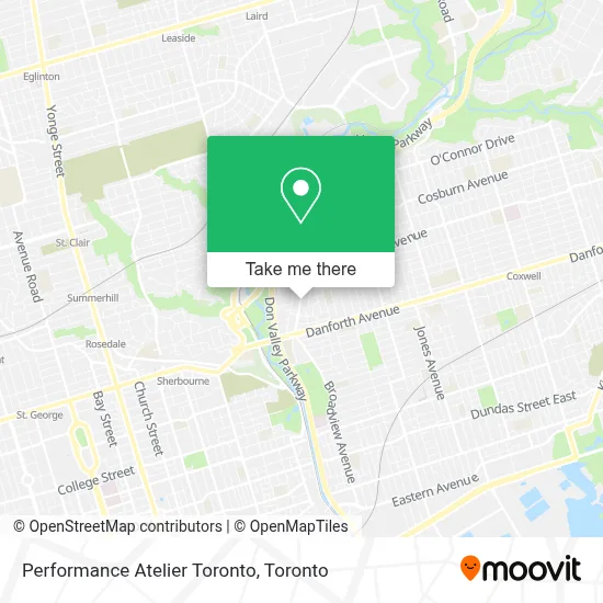 Performance Atelier Toronto plan