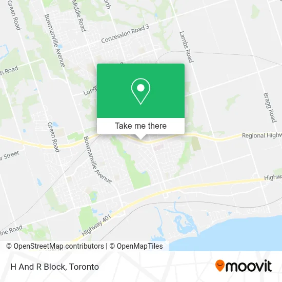 H And R Block map