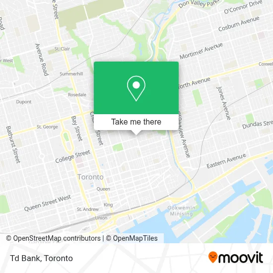 Td Bank map