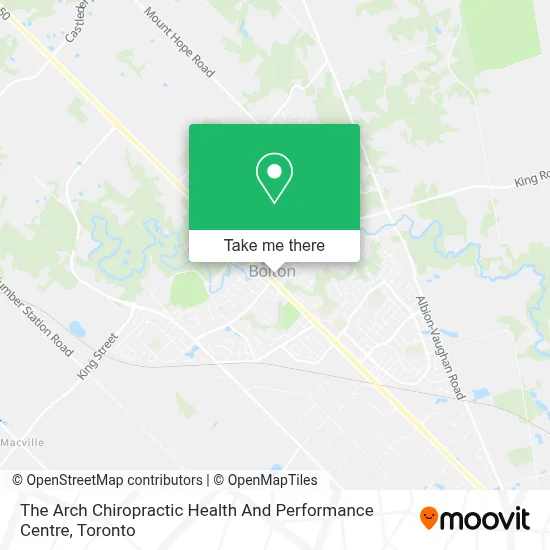 The Arch Chiropractic Health And Performance Centre map