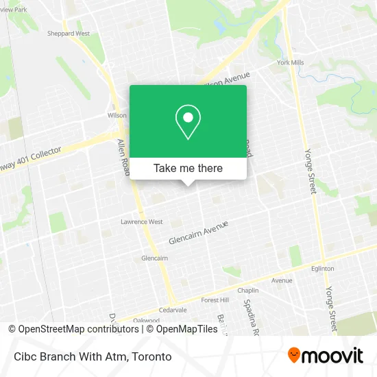 Cibc Branch With Atm map