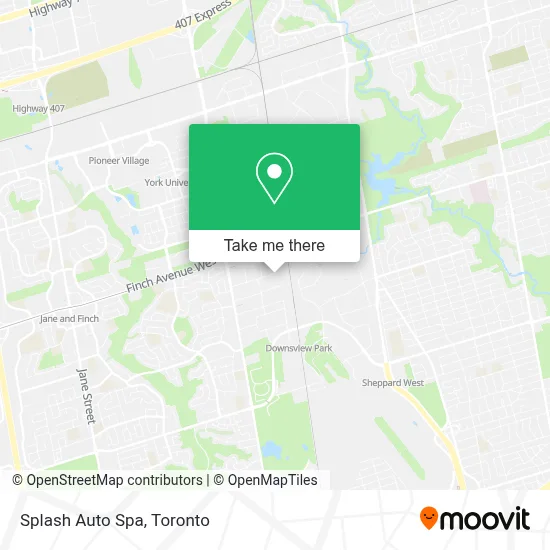 Splash Auto Spa map