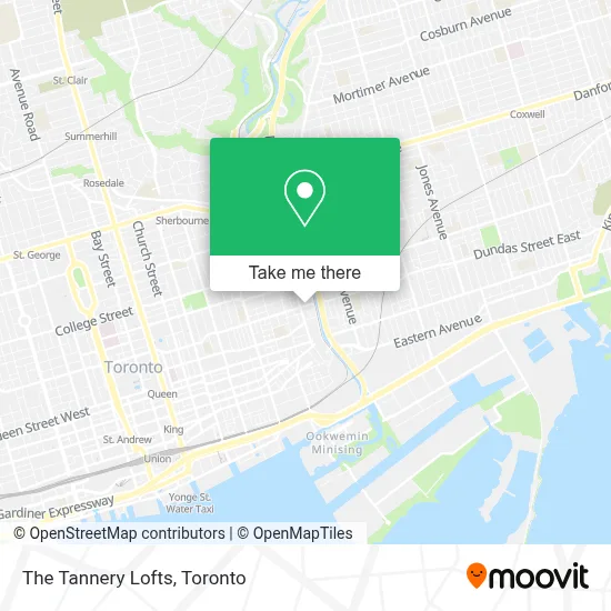 The Tannery Lofts map