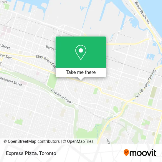 Express Pizza map