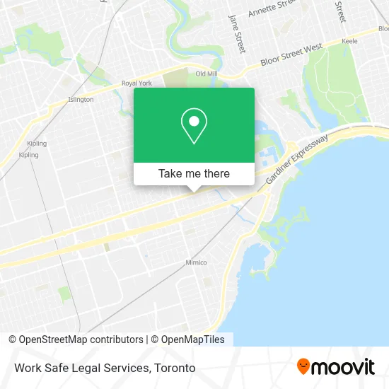 Work Safe Legal Services map