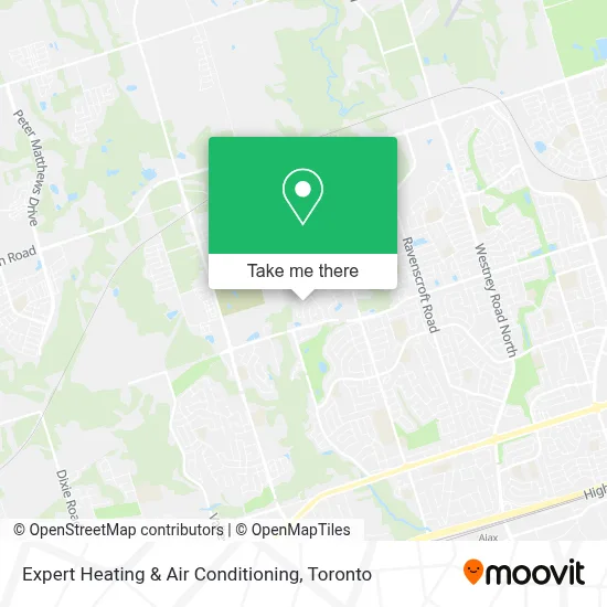 Expert Heating & Air Conditioning map