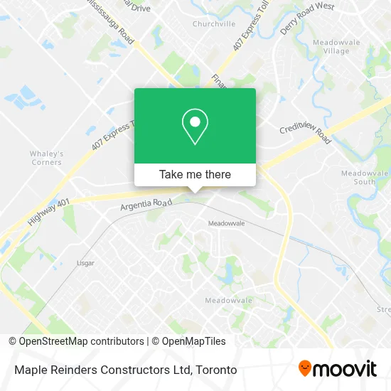 Maple Reinders Constructors Ltd map