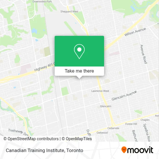 Canadian Training Institute map