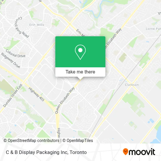 C & B Display Packaging Inc map