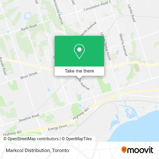 Markcol Distribution map