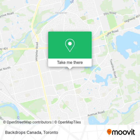 Backdrops Canada map