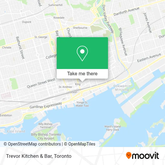 Trevor Kitchen & Bar map