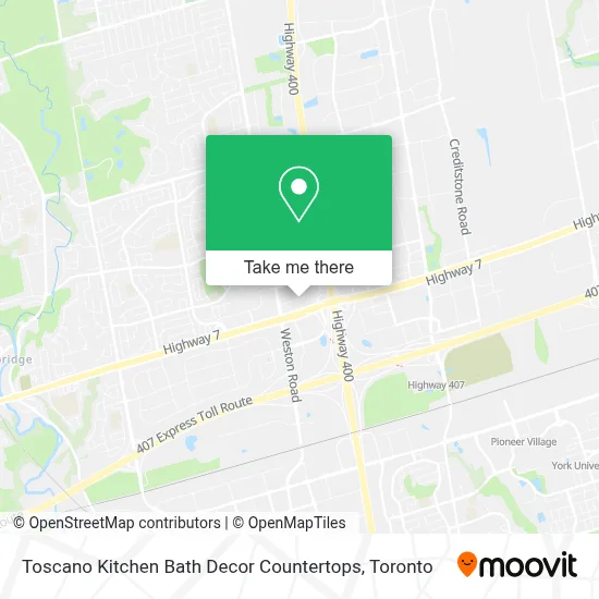 Toscano Kitchen Bath Decor Countertops map