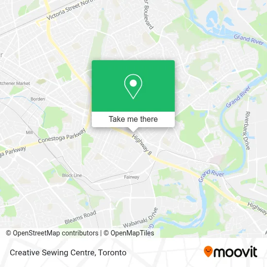 Creative Sewing Centre map