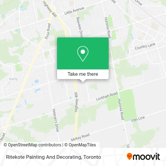 Ritekote Painting And Decorating map