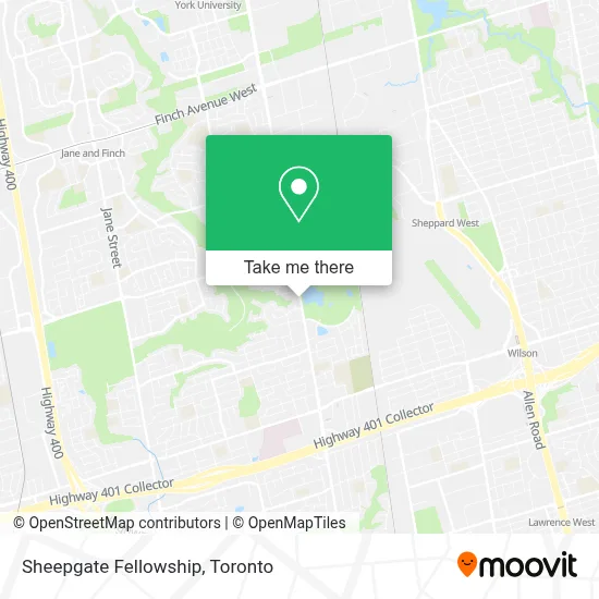 Sheepgate Fellowship map