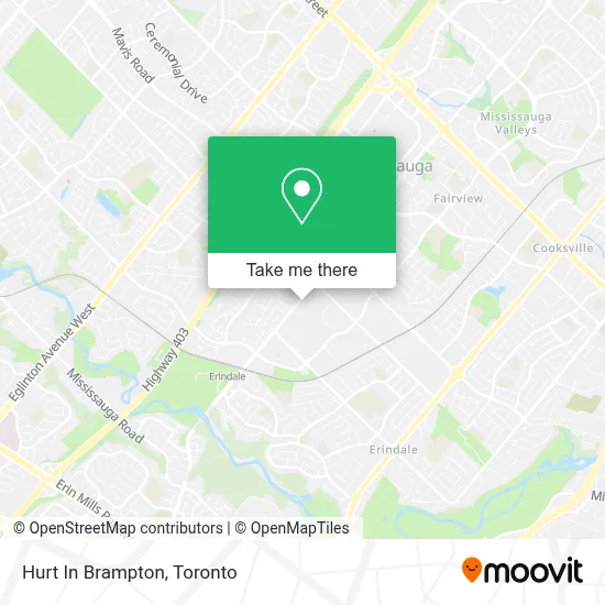 Hurt In Brampton map
