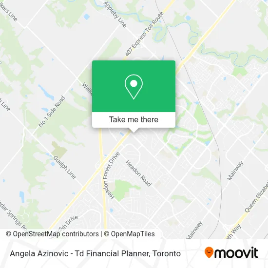 Angela Azinovic - Td Financial Planner map