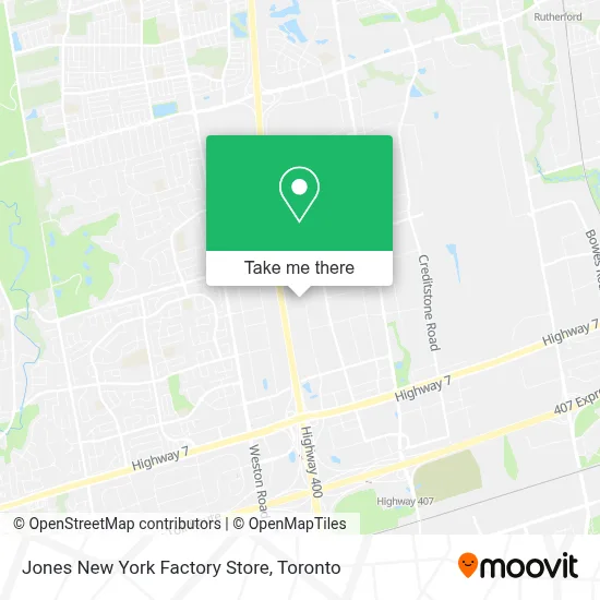 Jones New York Factory Store map