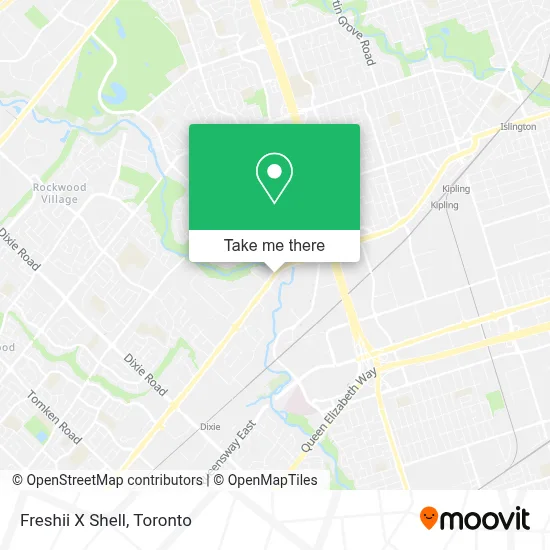 Freshii X Shell map