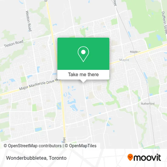 Wonderbubbletea map