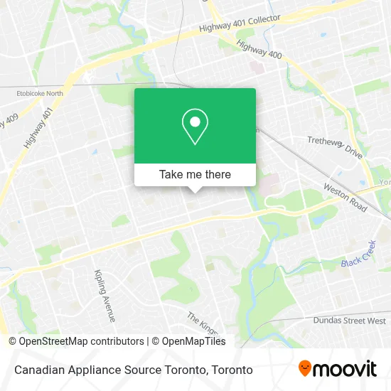 Canadian Appliance Source Toronto map