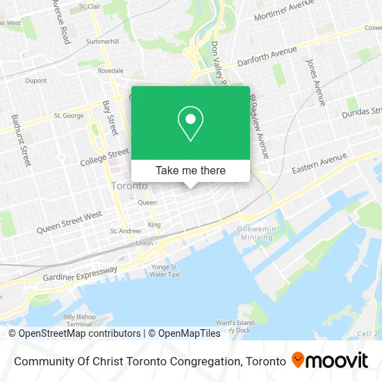 Community Of Christ Toronto Congregation map