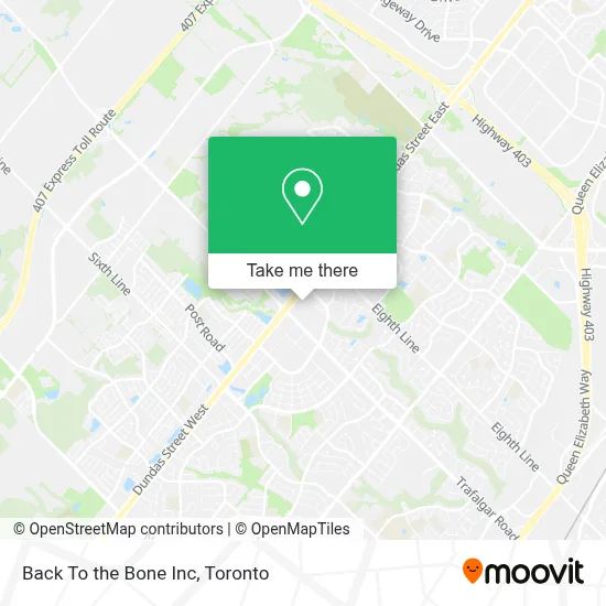 Back To the Bone Inc map