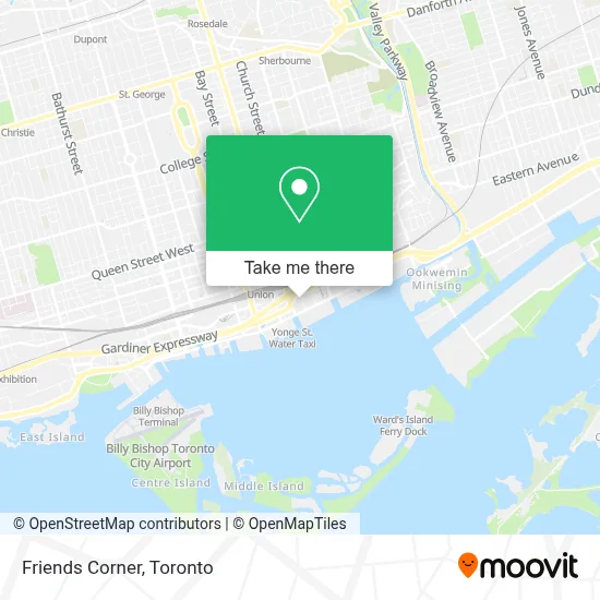 Friends Corner map