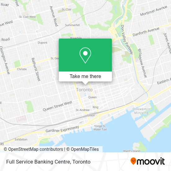 Full Service Banking Centre map