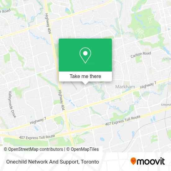 Onechild Network And Support map