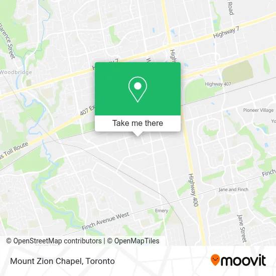 Mount Zion Chapel map