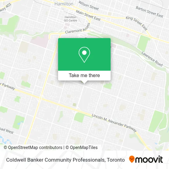 Coldwell Banker Community Professionals map