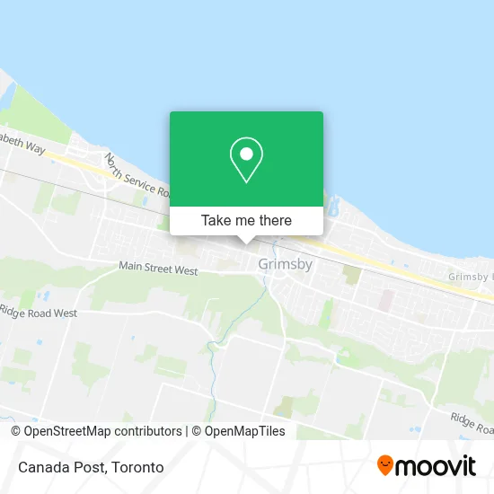 Canada Post map