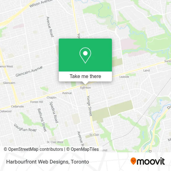 Harbourfront Web Designs map
