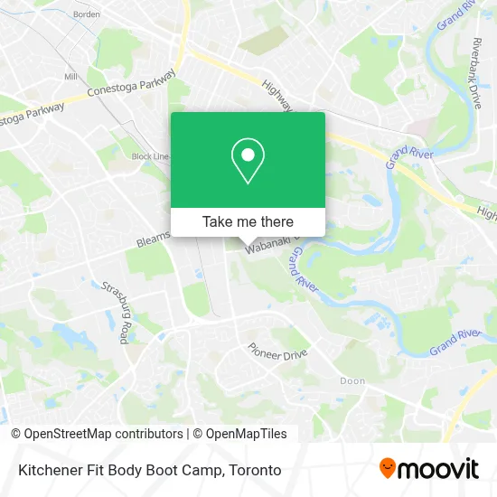 Kitchener Fit Body Boot Camp map