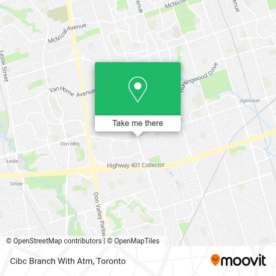 Cibc Branch With Atm map